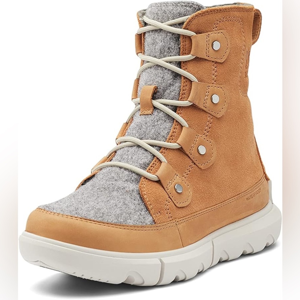 Sorel Tan and Gray Women's Lace-Up Casual Boots - Picture 2 of 13